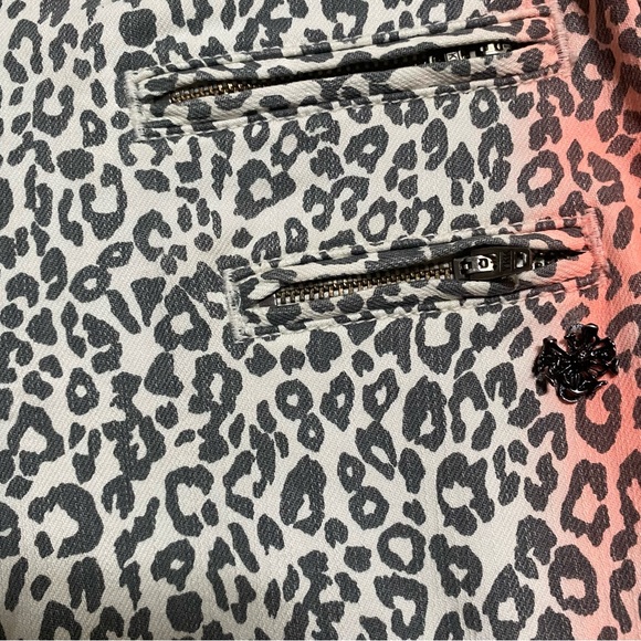 Maison Scotch Muti Dyed Leopard Print Ambre Jeans 25 - Picture 9 of 11